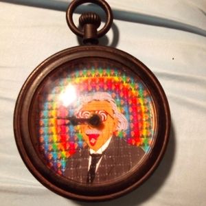 Albert Einstein blotter art 1960s